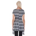 Borders Ikat Ethnic Frame Tribal Short Sleeve Side Drop Tunic View2