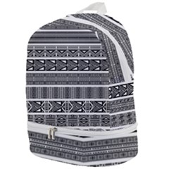 Borders Ikat Ethnic Frame Tribal Zip Bottom Backpack