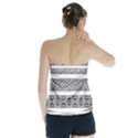 Borders Ikat Ethnic Frame Tribal Strapless Top View2