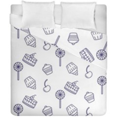 Cup Cake Cake Pattern Delicious Duvet Cover Double Side (california King Size)