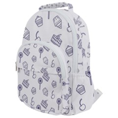 Cup Cake Cake Pattern Delicious Rounded Multi Pocket Backpack by Wegoenart