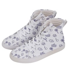 Cup Cake Cake Pattern Delicious Women s Hi-top Skate Sneakers by Wegoenart