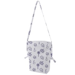 Cup Cake Cake Pattern Delicious Folding Shoulder Bag by Wegoenart