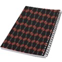 Red Silver Background Electric 5.5  x 8.5  Notebook View2