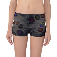 Fractal Fantasy Abstract Pattern Boyleg Bikini Bottoms