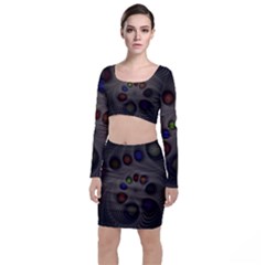 Fractal Fantasy Abstract Pattern Top And Skirt Sets by Wegoenart