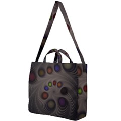 Fractal Fantasy Abstract Pattern Square Shoulder Tote Bag by Wegoenart