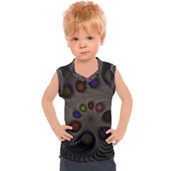 Fractal Fantasy Abstract Pattern Kids  Sport Tank Top