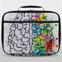 Brain Mind Psychology Idea Drawing Full Print Lunch Bag by Wegoenart