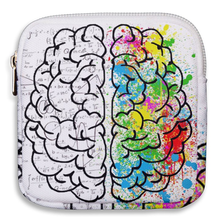 Brain Mind Psychology Idea Drawing Mini Square Pouch