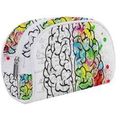 Brain Mind Psychology Idea Drawing Makeup Case (large) by Wegoenart