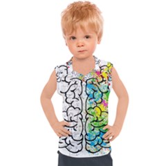 Brain Mind Psychology Idea Drawing Kids  Sport Tank Top