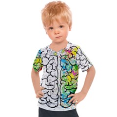 Brain Mind Psychology Idea Drawing Kids  Sports Tee