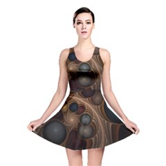 Fractal Fantasy Design Construction Reversible Skater Dress by Wegoenart