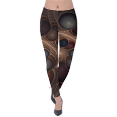 Fractal Fantasy Design Construction Velvet Leggings by Wegoenart