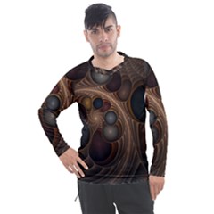 Fractal Fantasy Design Construction Men s Pique Long Sleeve Tee