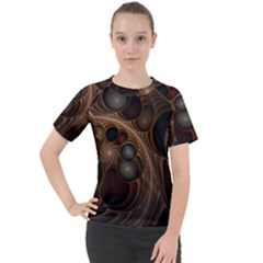 Fractal Fantasy Design Construction Women s Sport Raglan Tee