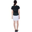 Orange Rose Wallpaper Pattern Women s Sports Top View2