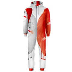 Cute Sushi Hug Fish Hugging Rice Hooded Jumpsuit (men)  by SR88