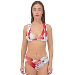 Cute Sushi Hug Fish Hugging Rice Double Strap Halter Bikini Set