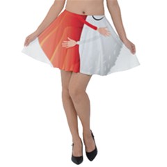 Cute Sushi Hug Fish Hugging Rice Velvet Skater Skirt by SR88