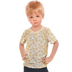 Spiral Pattern Fractal Texture Kids  Sports Tee