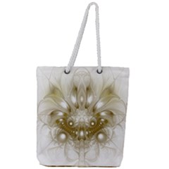 Fractal Fantasy Background Pattern Full Print Rope Handle Tote (large)