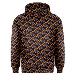 Abstract Orange Geometric Pattern Men s Overhead Hoodie by Wegoenart