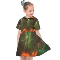 Space Cosmos Galaxy Universe Sky Kids  Sailor Dress by Wegoenart