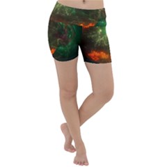 Space Cosmos Galaxy Universe Sky Lightweight Velour Yoga Shorts by Wegoenart