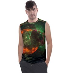 Space Cosmos Galaxy Universe Sky Men s Regular Tank Top