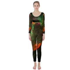 Space Cosmos Galaxy Universe Sky Long Sleeve Catsuit by Wegoenart