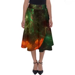 Space Cosmos Galaxy Universe Sky Perfect Length Midi Skirt by Wegoenart