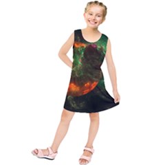 Space Cosmos Galaxy Universe Sky Kids  Tunic Dress by Wegoenart