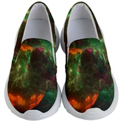 Space Cosmos Galaxy Universe Sky Kids Lightweight Slip Ons by Wegoenart