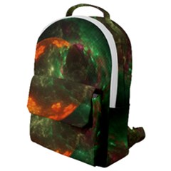 Space Cosmos Galaxy Universe Sky Flap Pocket Backpack (small) by Wegoenart