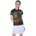 Space Cosmos Galaxy Universe Sky Women s Polo Tee View1