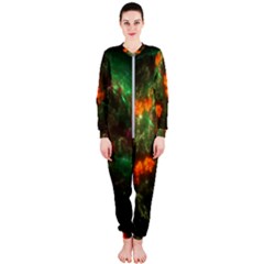 Space Cosmos Galaxy Universe Sky Onepiece Jumpsuit (ladies)  by Wegoenart