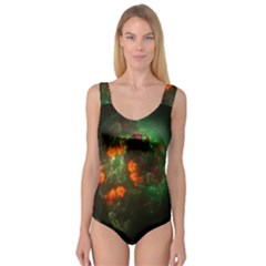 Space Cosmos Galaxy Universe Sky Princess Tank Leotard  by Wegoenart