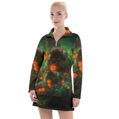 Space Cosmos Galaxy Universe Sky Women s Long Sleeve Casual Dress by Wegoenart