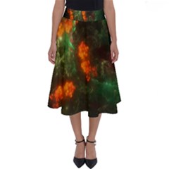 Space Cosmos Galaxy Universe Sky Perfect Length Midi Skirt by Wegoenart