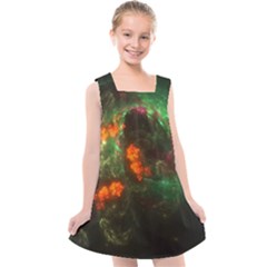 Space Cosmos Galaxy Universe Sky Kids  Cross Back Dress by Wegoenart