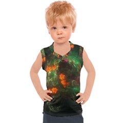 Space Cosmos Galaxy Universe Sky Kids  Sport Tank Top