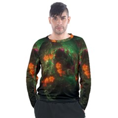 Space Cosmos Galaxy Universe Sky Men s Long Sleeve Raglan Tee