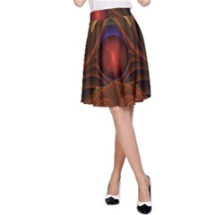 Fractal Fantasy Design Swirl A-line Skirt by Wegoenart