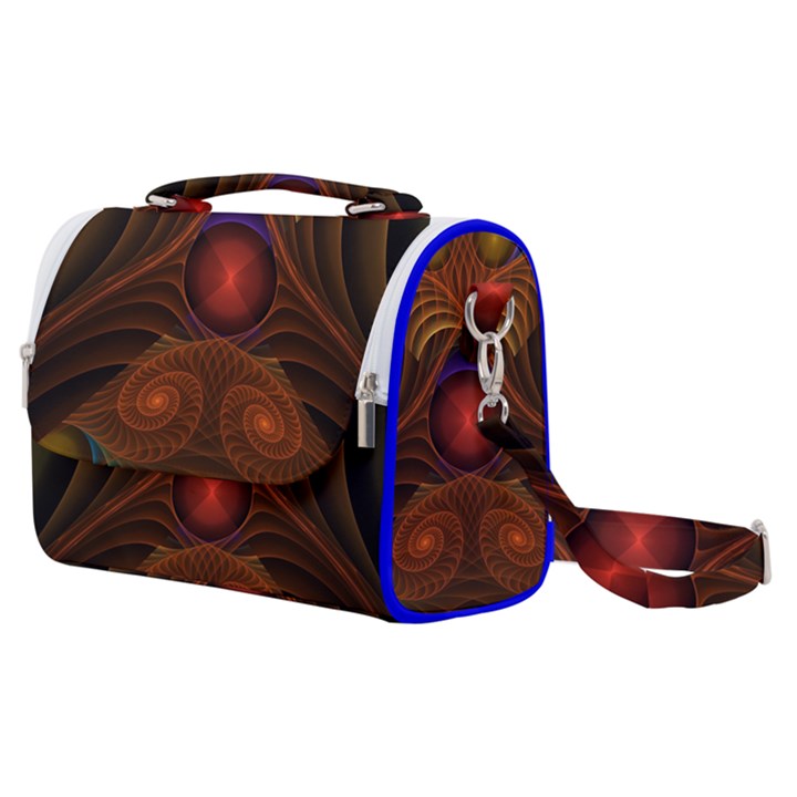 Fractal Fantasy Design Swirl Satchel Shoulder Bag