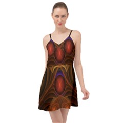 Fractal Fantasy Design Swirl Summer Time Chiffon Dress by Wegoenart