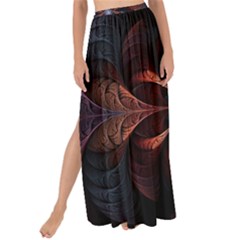 Fractal Flower Fantasy Floral Maxi Chiffon Tie-up Sarong by Wegoenart