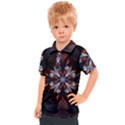 Fractal Flower Fantasy Floral Kids  Polo Tee View1