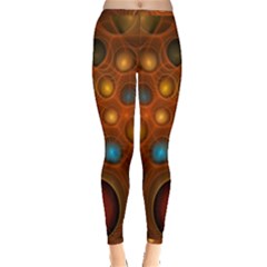 Fractal Fantasy Design Swirl Inside Out Leggings by Wegoenart